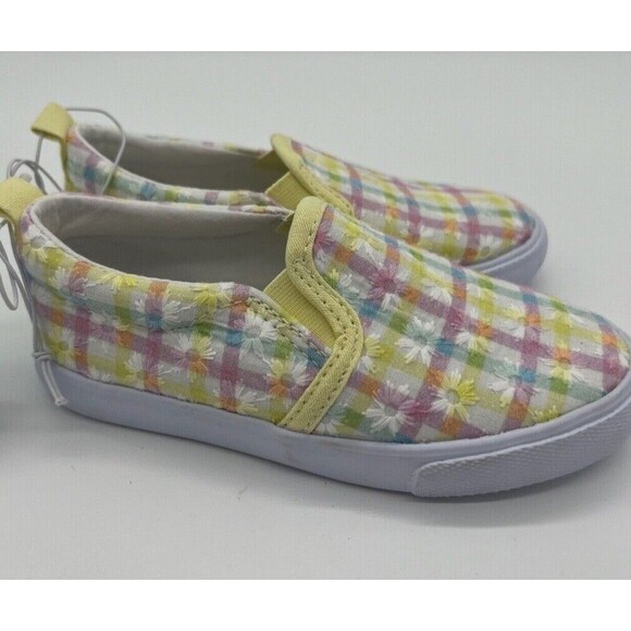 ⚡️Cat & Jack Toddler Girls' Keagan Slip-On Sneakers Yellow (Size 12) - Picture 1 of 2